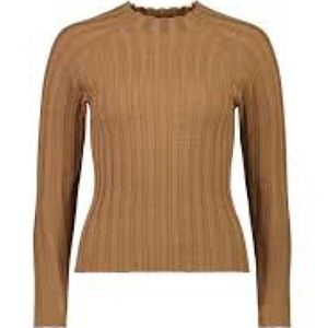 Ribbed long sleeve semi formal sweatshirt